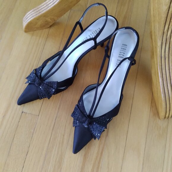 Rebecca Classy Elegant Black high Heels Shoes, Size - 7M - Picture 1 of 5